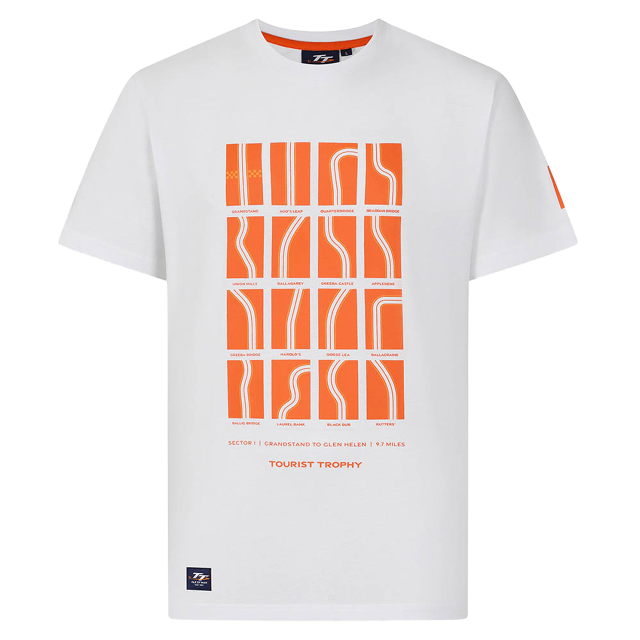 TT SECTOR1 CORNERS -WHITE  T-SHIRT -064W